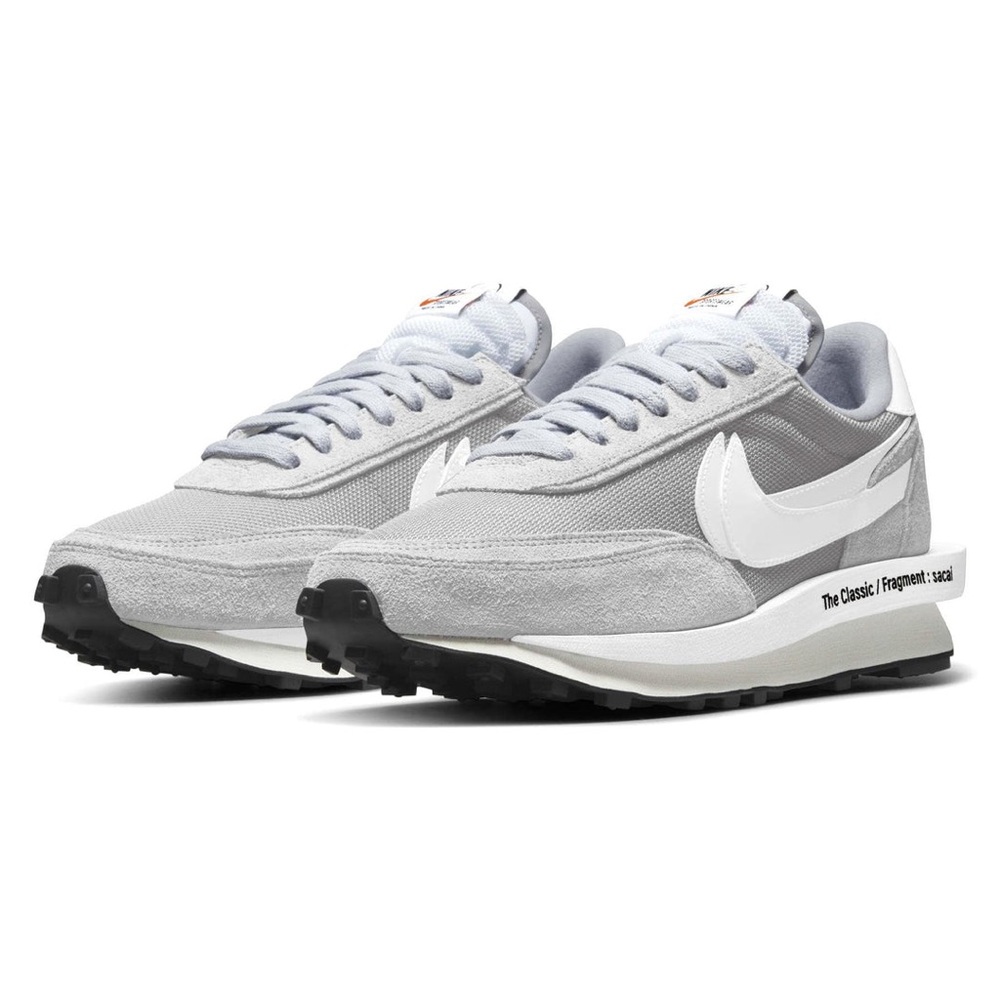 Nike LD Waffle x sacai x Fragment in Light Smoke Grey